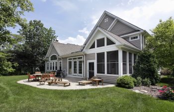 Backyard Patio and Lawn